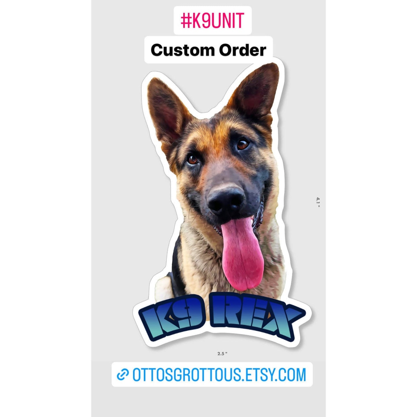 K9 Stickers - Custom K9 Unit Stickers for K9 Unit, SAR, Police Dog, Law Enforcement & Working Dogs