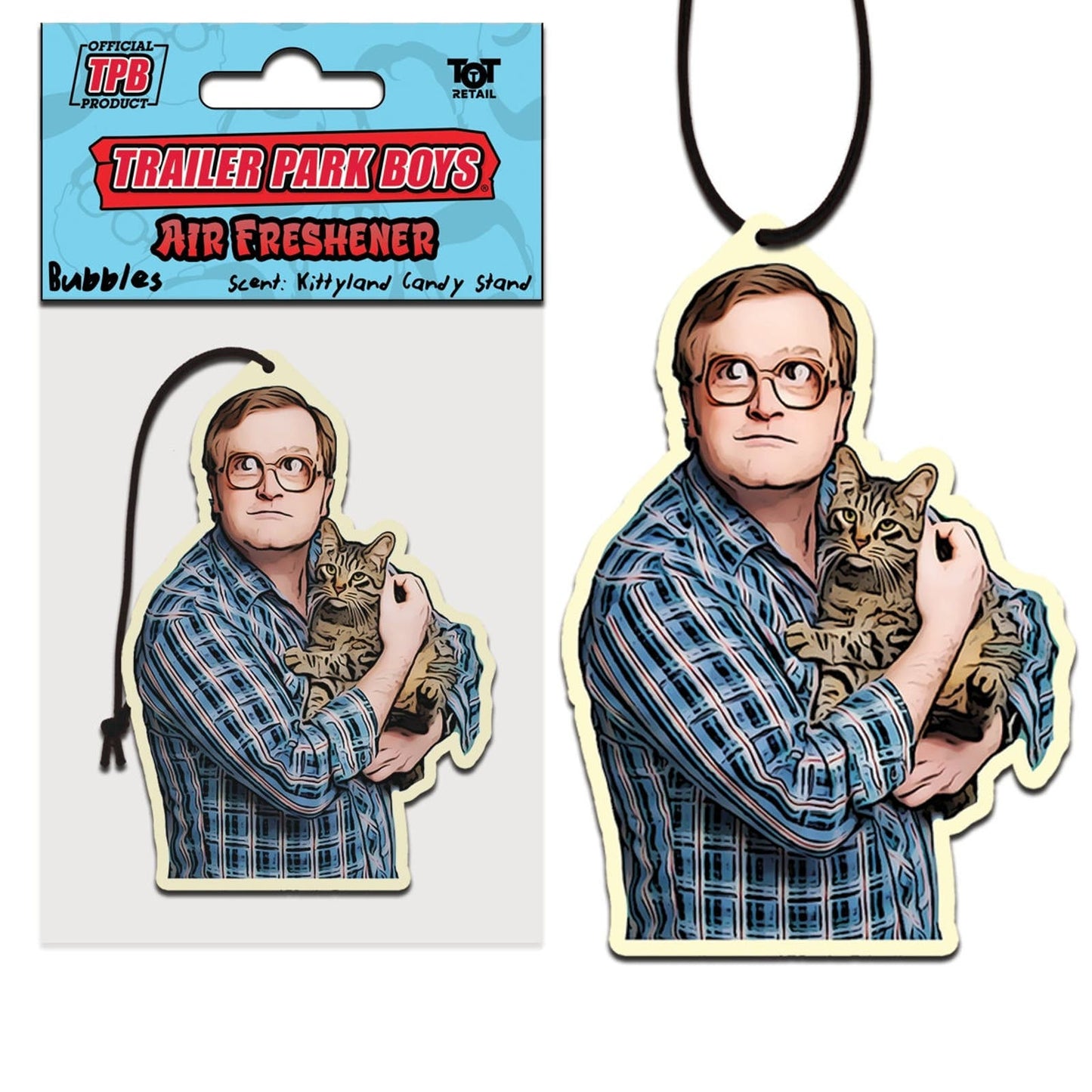 Trailer Park Boys Funny Car Air Freshener 3 Pack w Bubbles, Ricky, Julian | Officially Licensed Hanging Car Air Fresheners