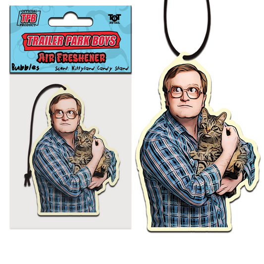 Trailer Park Boys Funny Car Air Freshener | Officially Licensed Bubbles Nice Kitty Hanging Car Air Freshener