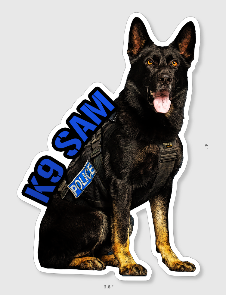 K9 Stickers - Custom K9 Unit Stickers for K9 Unit, SAR, Police Dog, Law Enforcement & Working Dogs