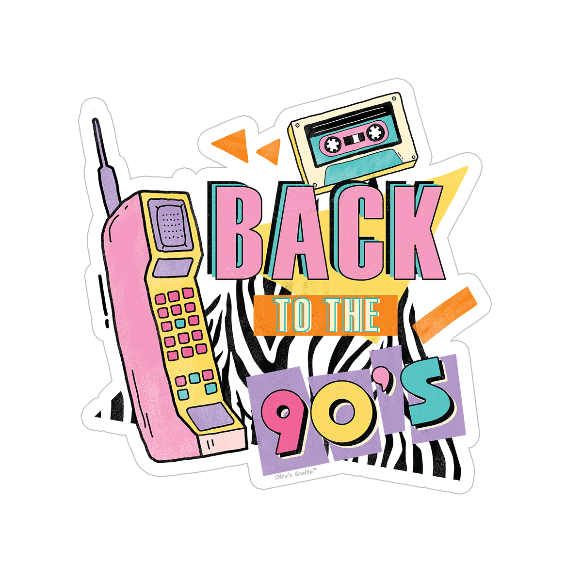 Back To The 90s sticker