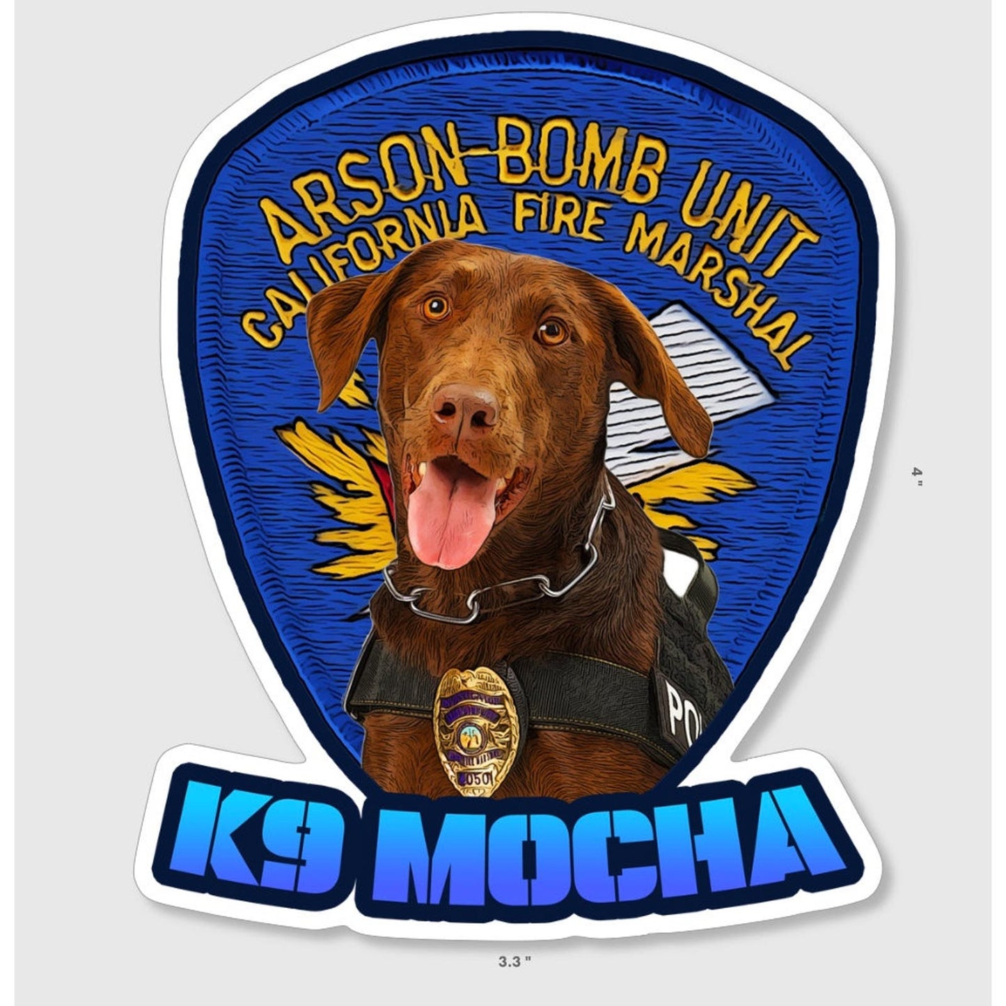 K9 Stickers - Custom K9 Unit Stickers for K9 Unit, SAR, Police Dog, Law Enforcement & Working Dogs