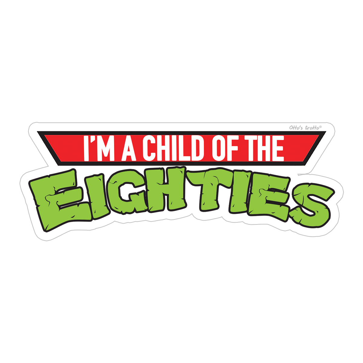 Made In The Eighties Sticker Vintage Design from 1980s, Eighties Stickers, Turtles, Eighties Cartoons, 80s Stickers