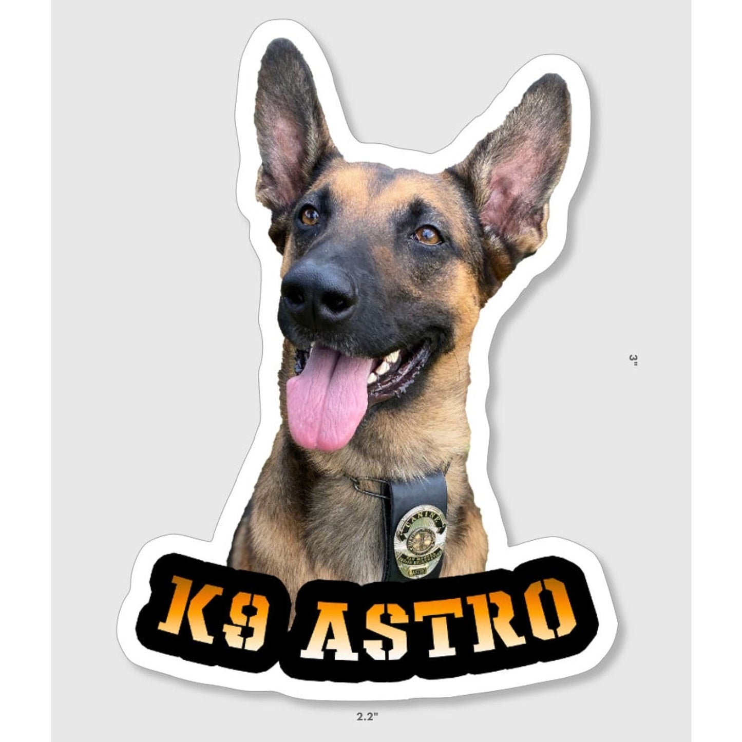 K9 Stickers - Custom K9 Unit Stickers for K9 Unit, SAR, Police Dog, Law Enforcement & Working Dogs
