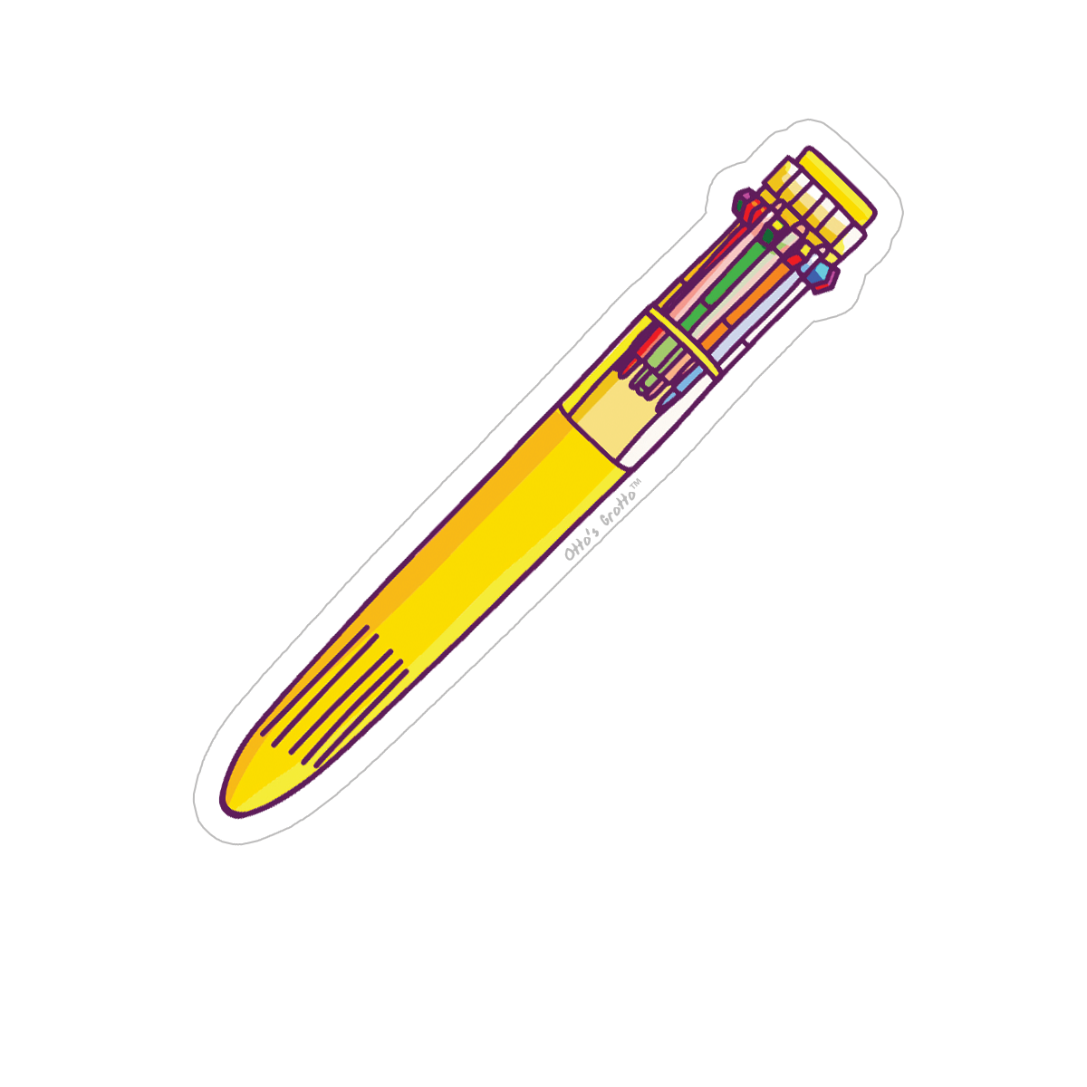90s Rainbow Click Pen Stickers
