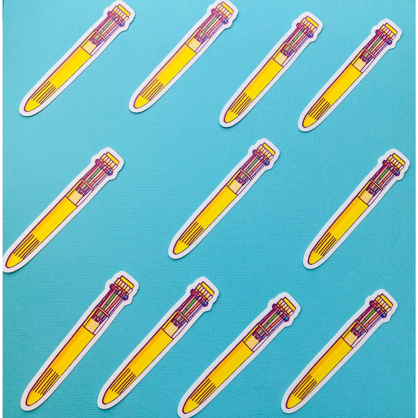 90s Rainbow Click Pen Stickers
