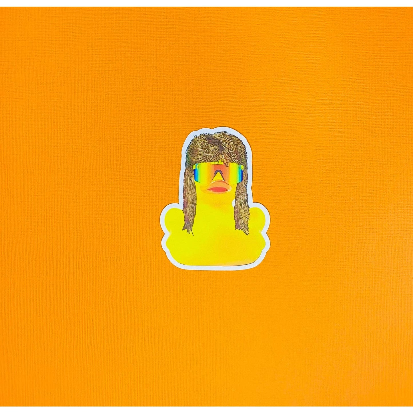 Duck With A Mullet Sticker