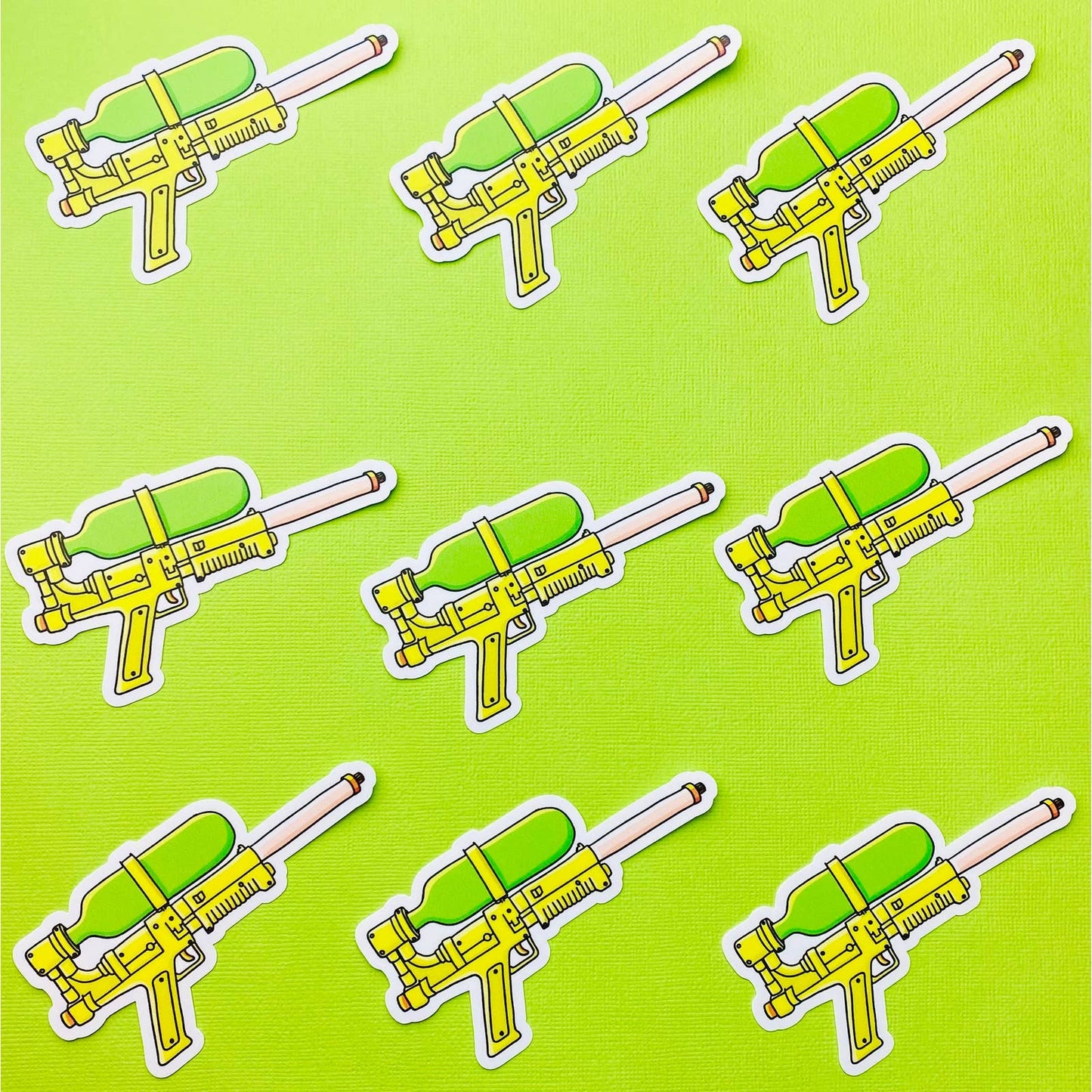 Retro Water Gun Sticker 80s Toys 90s Toys Sticker Nostalgic Sticker for Eighties Nineties Stickers
