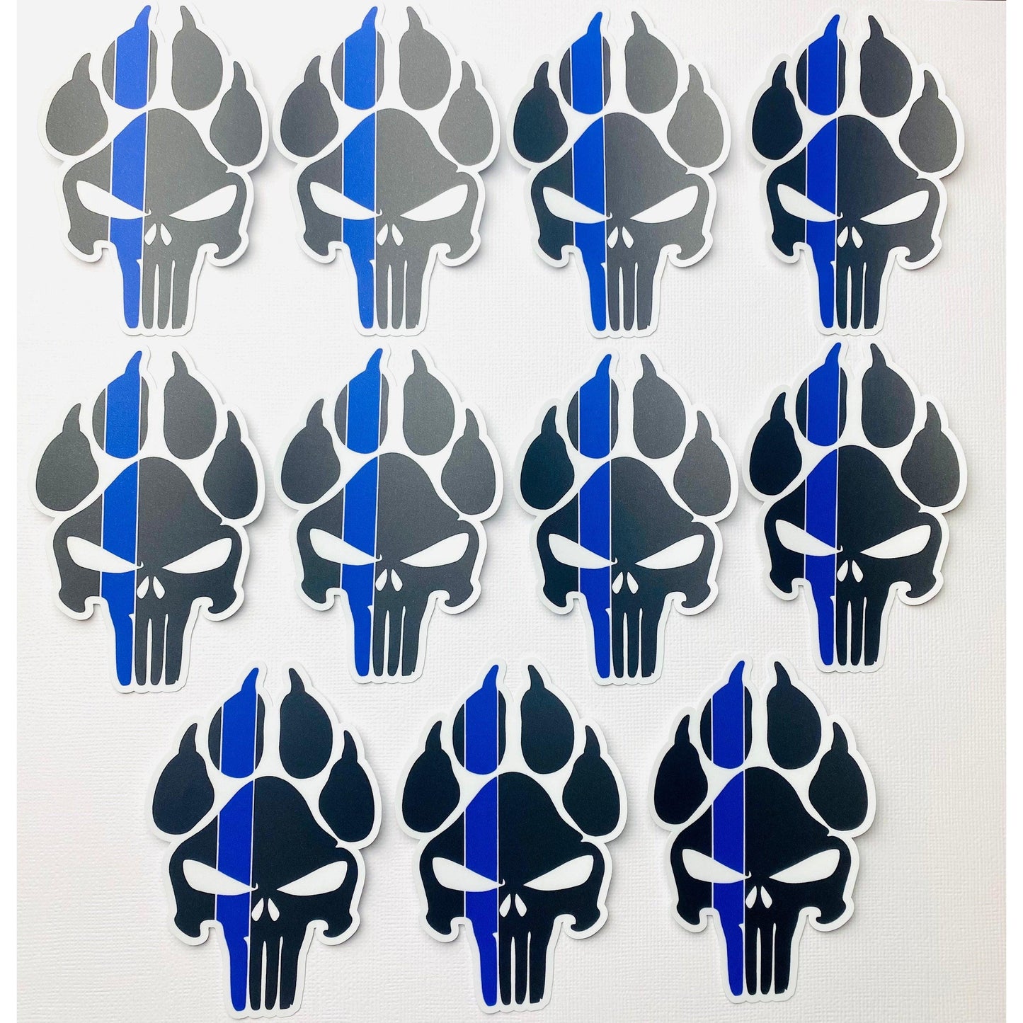 K9 Police Punisher Pawprint Sticker, Sticker for Police K9 Handler, Military K9, Schutzhund, K9 Unit, Law Enforcement - Ottos Grotto :: Stickers For Your Stuff