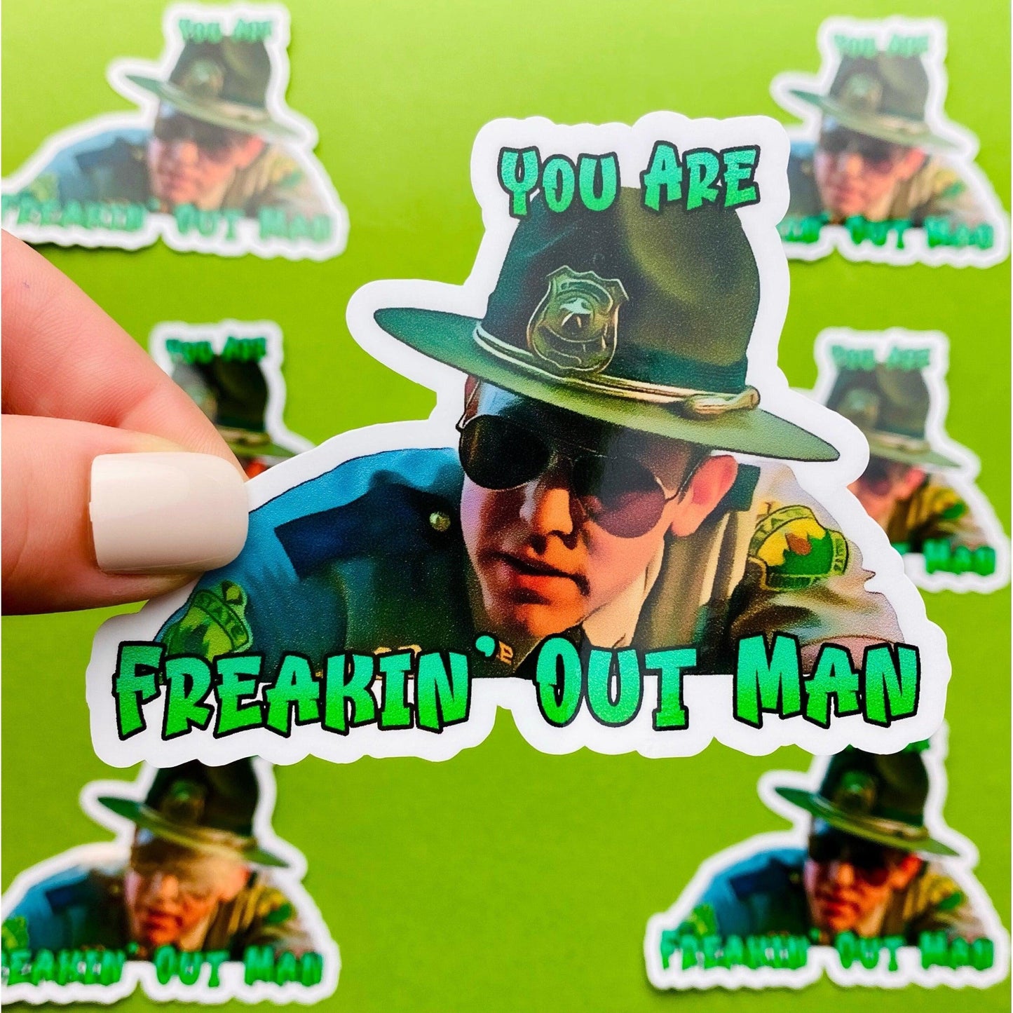 Super Troopers Rabbit Sticker Freakin' Out Man | Officially Licensed Super Troopers | Funny Highway Patrol Police Officer Sticker Humor - Ottos Grotto :: Stickers For Your Stuff