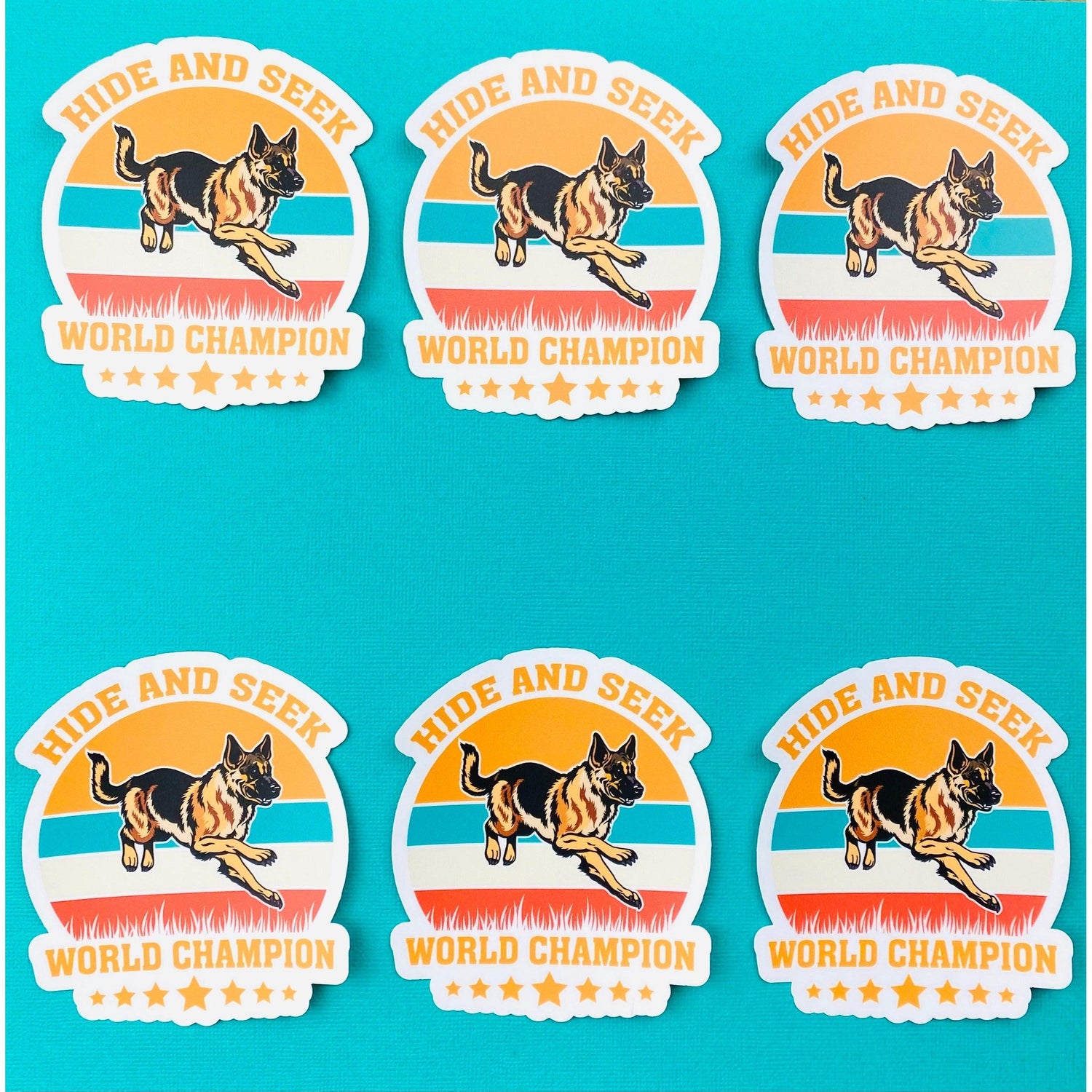 Funny K9 Sticker German Shephed Paws Sticker Cute GSD Dog Decal for Car, Hydroflask, Schutzhund, World Champion - Ottos Grotto :: Stickers For Your Stuff