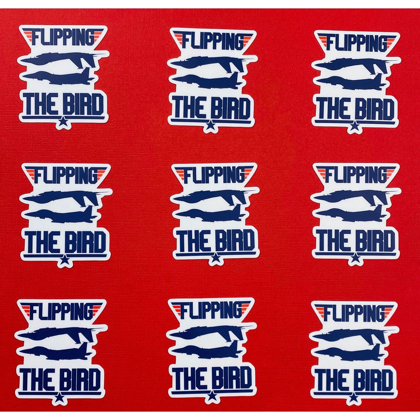 Funny Aviation Sticker - Flipping the Bird Sticker for Pilots, Jet, Aviator, Military Pilot, Air Force - Ottos Grotto :: Stickers For Your Stuff