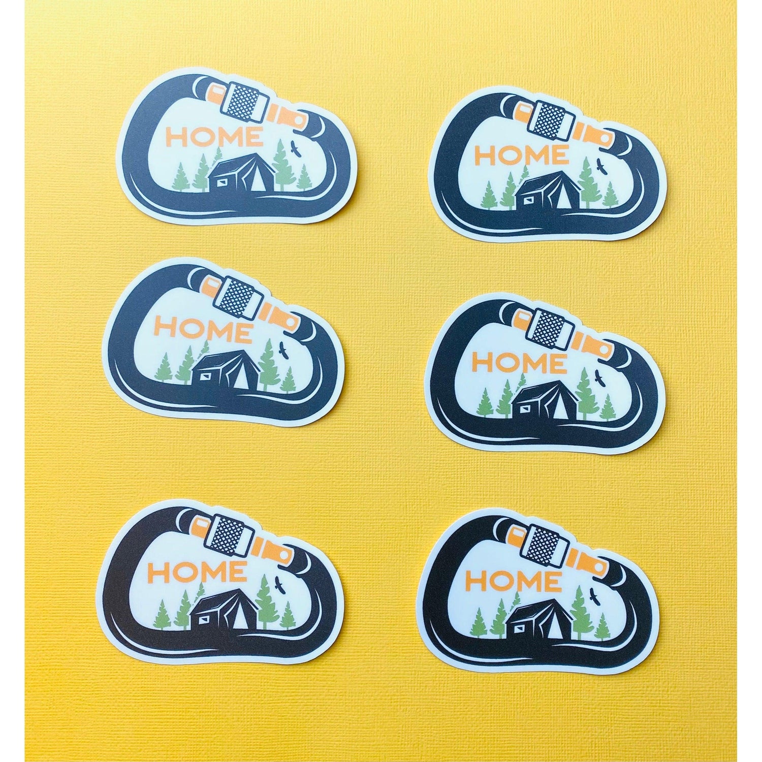 Outdoor Living Sticker Forest Sticker Hiking Sticker Carabiner Sticker for Hikers - Climbers - Ottos Grotto :: Stickers For Your Stuff