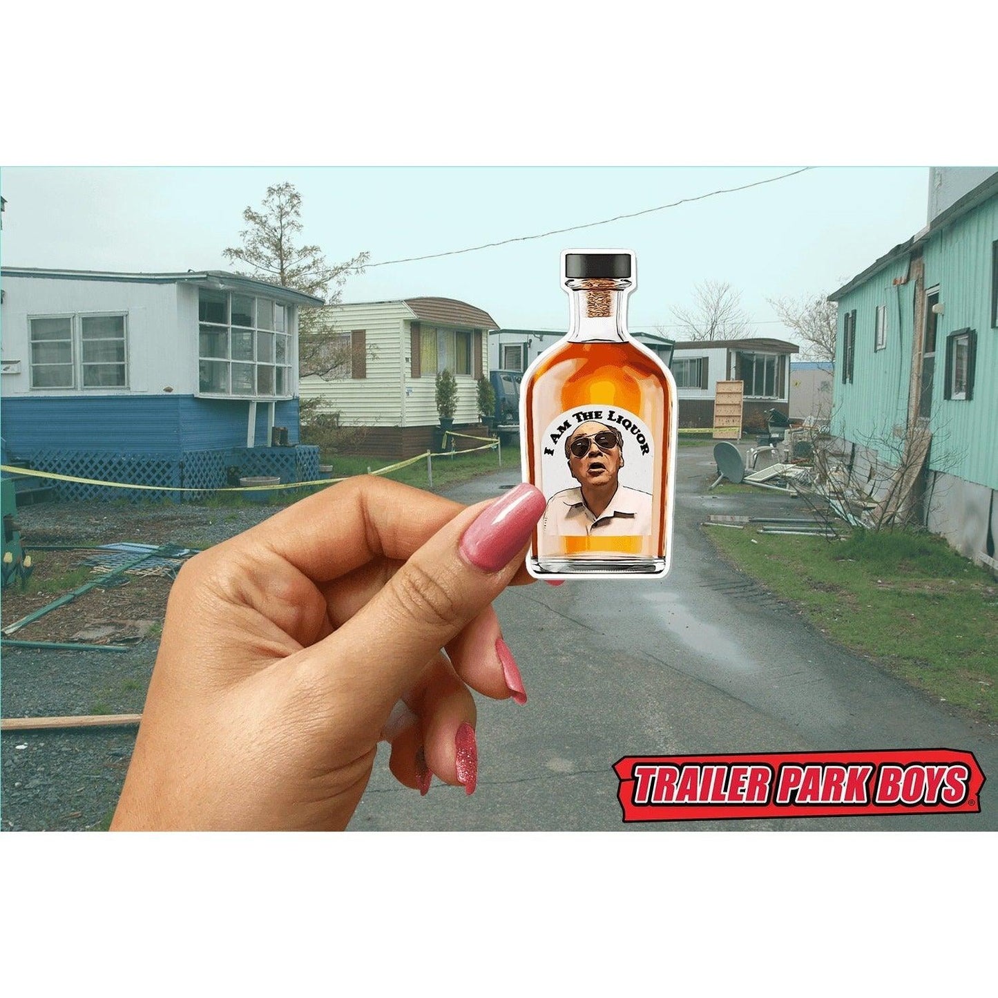 Trailer Park Boys Mr. Lahey Sticker | Officially Licensed Trailer Park Boys Sticker | Mr. Lahey I Am The Liquor Sticker for Men - Ottos Grotto :: Stickers For Your Stuff