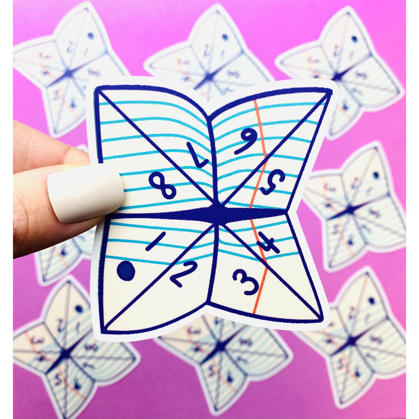 90s Paper Fortune Teller Sticker