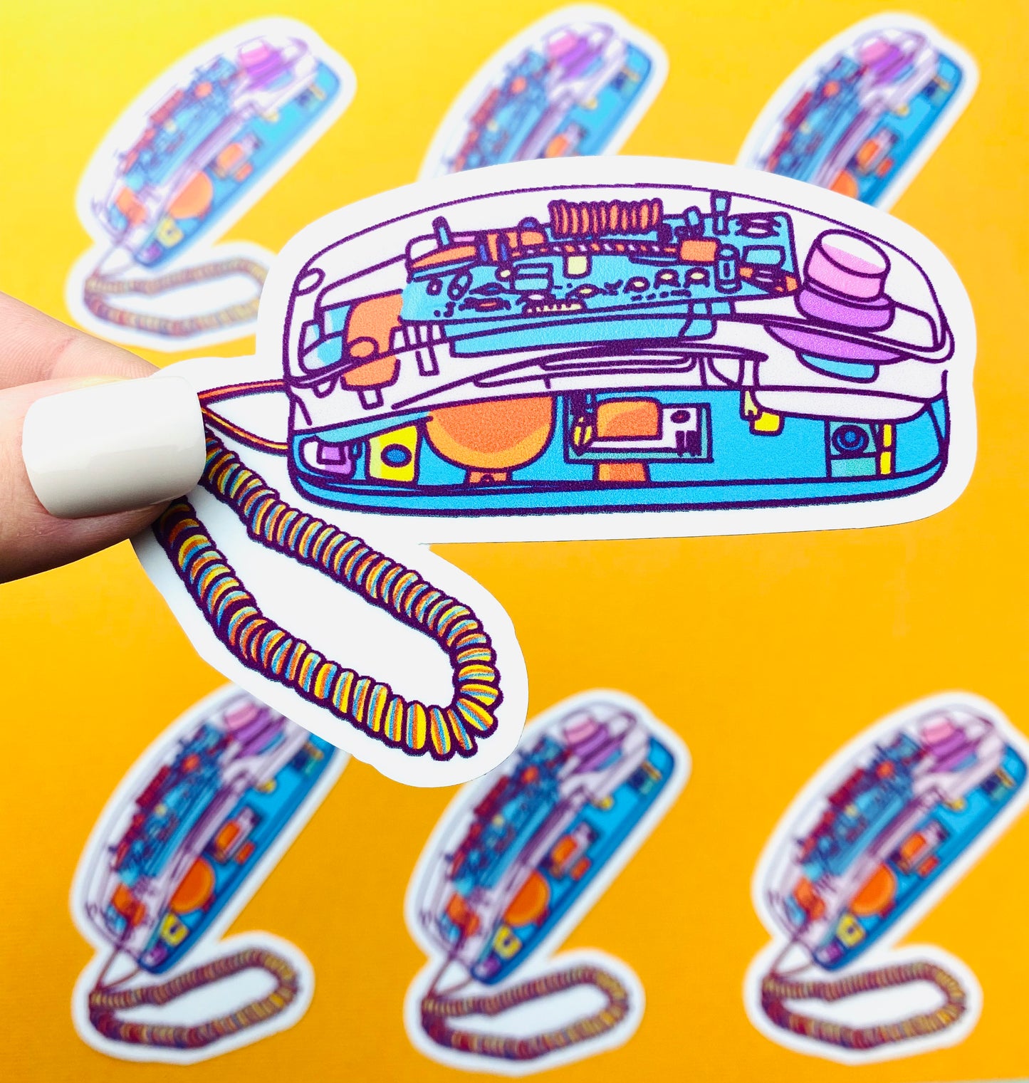 90s Clear Phone Sticker