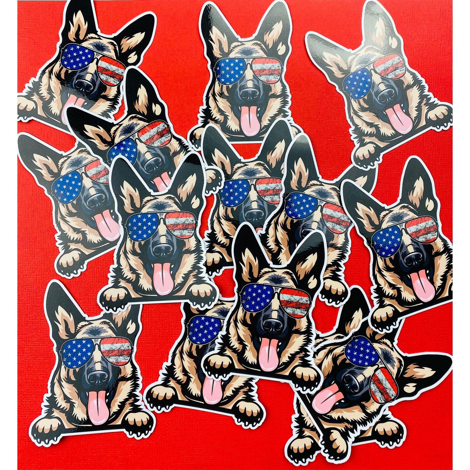 K9 Sticker German Shephed Paws Sticker Cute GSD Dog Decal for Car, Hydroflask, Schutzhund, American Flag Aviators - Ottos Grotto :: Stickers For Your Stuff