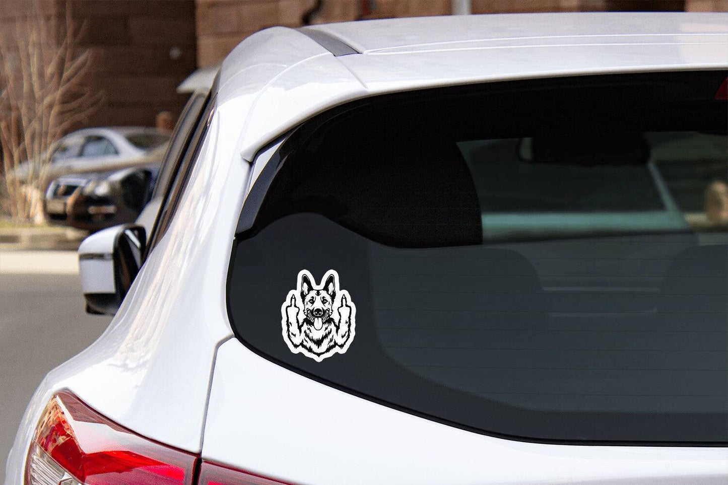Malinois K9 Unit Sticker, Maligator Sticker, Malinois Gift for K9 Handler, Malinois Decal, Malinois Funny Sticker, Middle Finger Dog - Ottos Grotto :: Stickers For Your Stuff