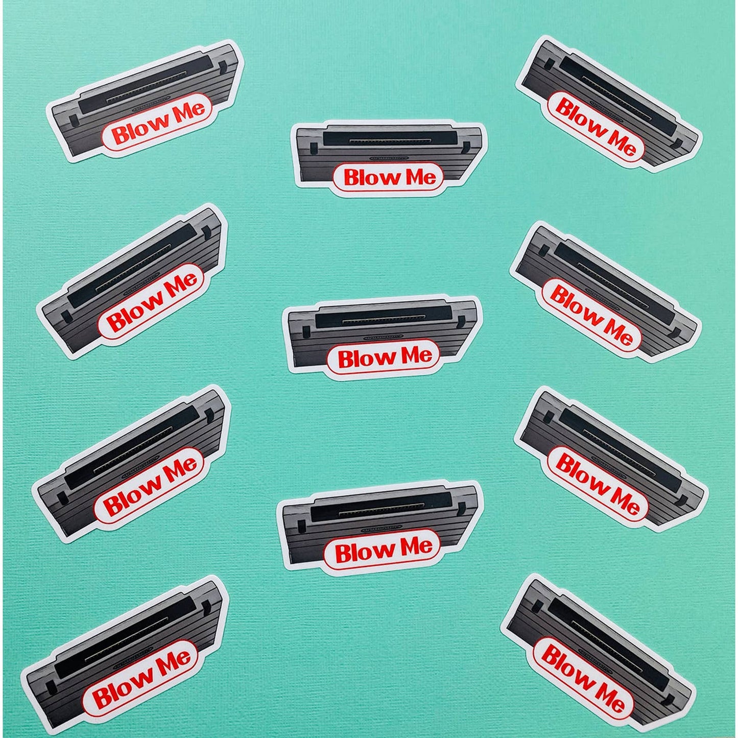 Funny Retro Gaming Sticker for Men, Game Cartridge Sticker for Guys, Gamer Sticker, Eighties Sticker
