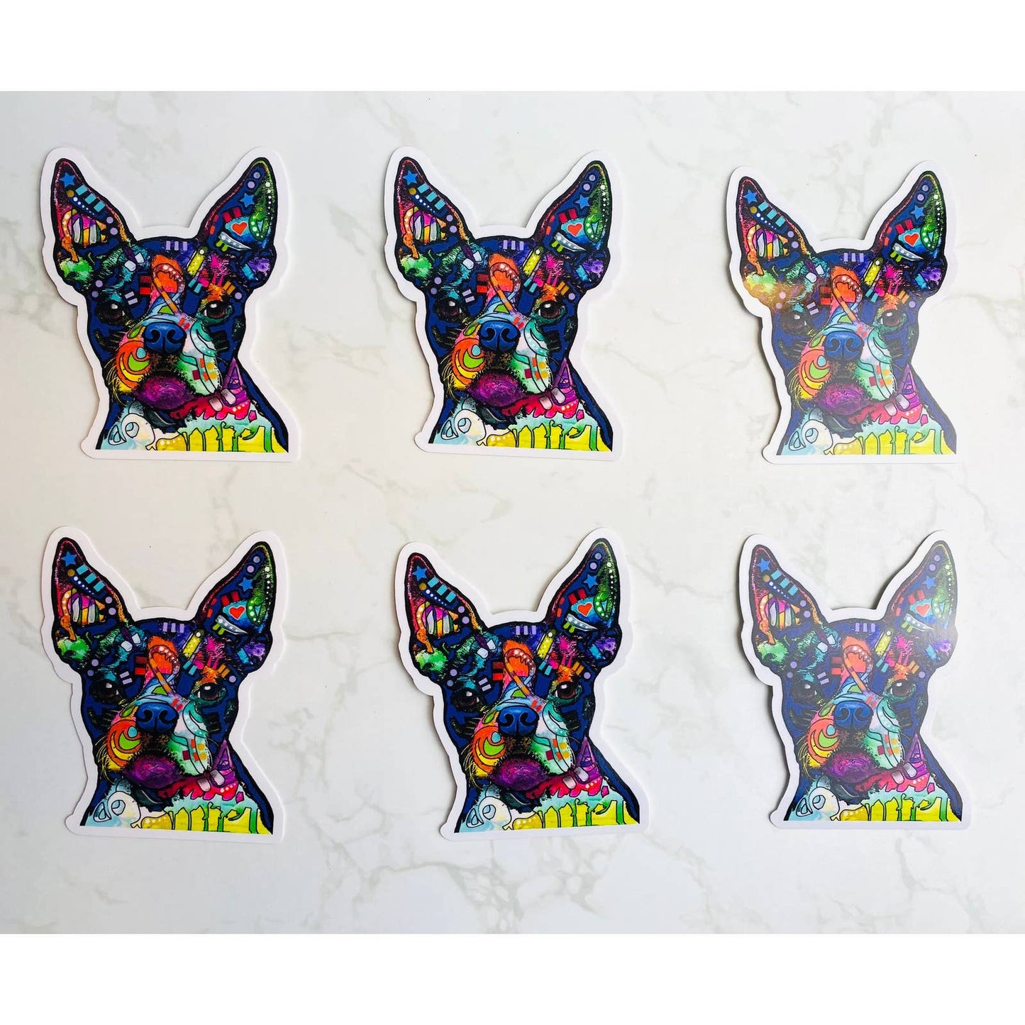 Russo French Bulldog Stickers