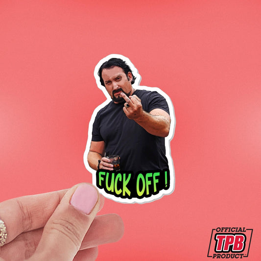 Trailer Park Boys Julian F* Off Sticker – Durable Vinyl Decal for Laptops, Cars, Tumblers, and More