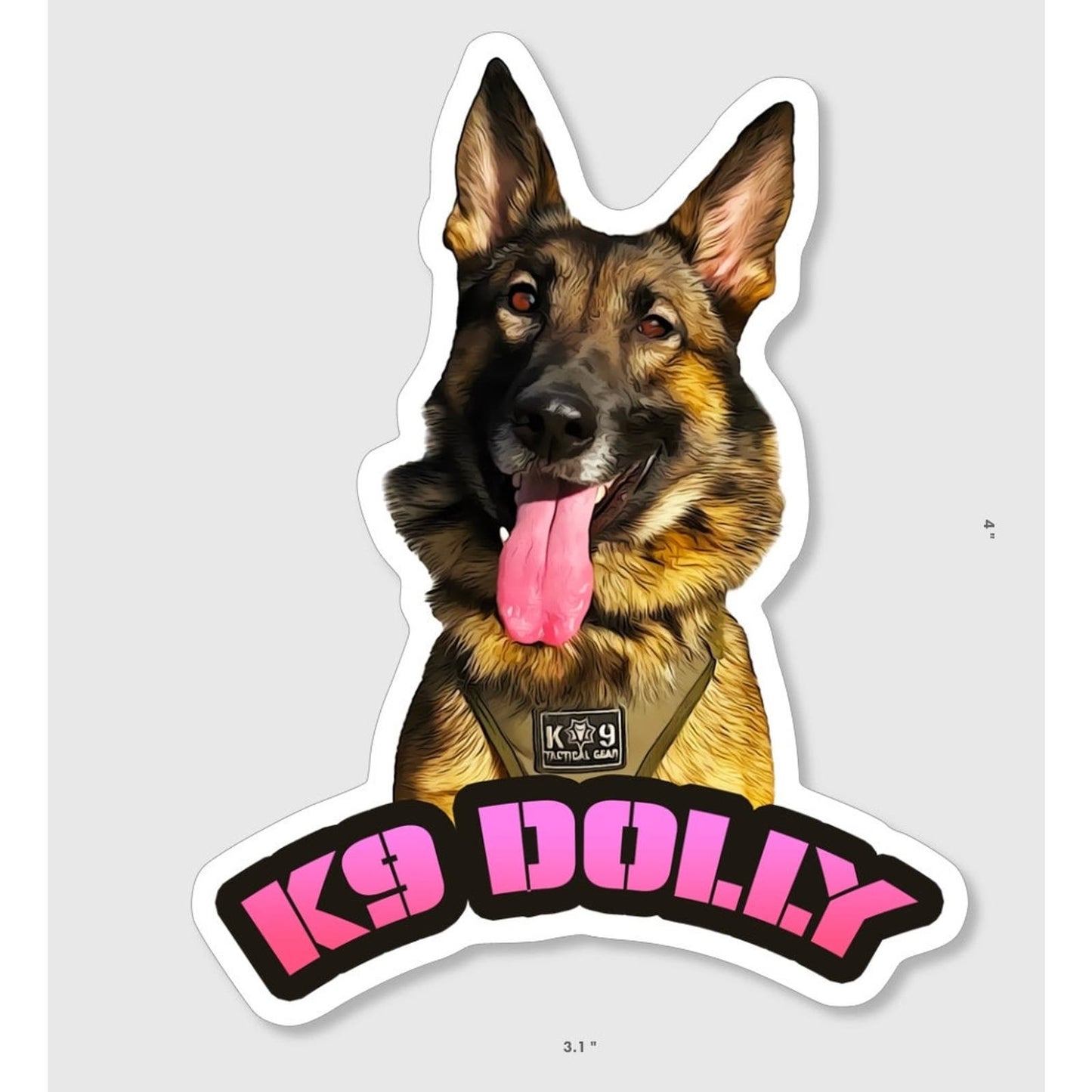 K9 Sticker Square K9 Stickers - Custom K9 Unit Stickers for K9 Unit, SAR, Police Dog, La ...