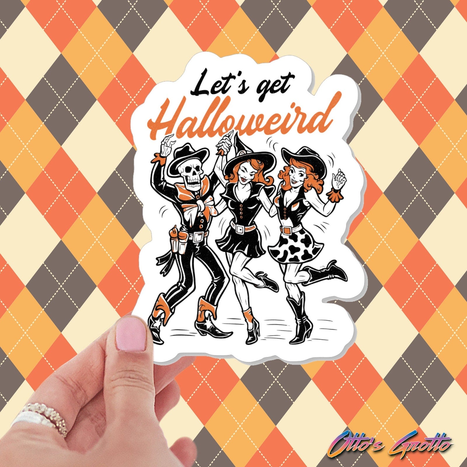 Halloweird Retro Halloween Sticker | Vintage Halloween Sticker | Quirk ...