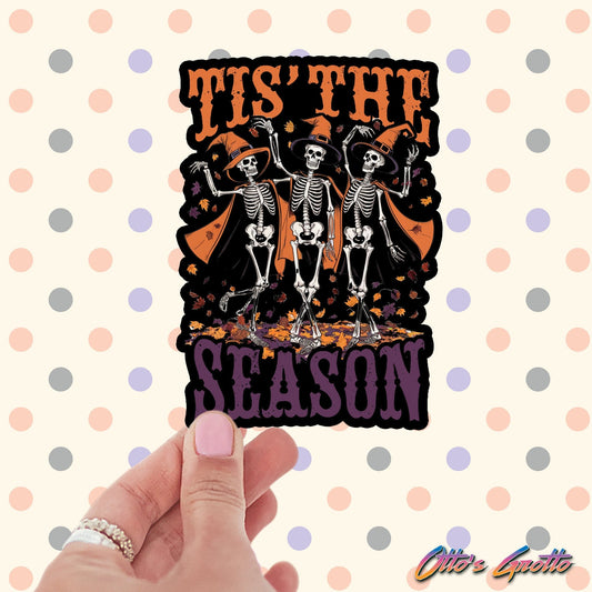 Tis The Season Halloween Sticker | Spooky Season Sticker | Halloween Spirit Decal | Festive Halloween Sticker | Autumn Vibes Sticker