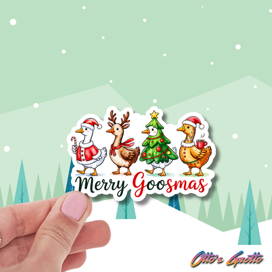 Merry Goosmas Christmas Sticker