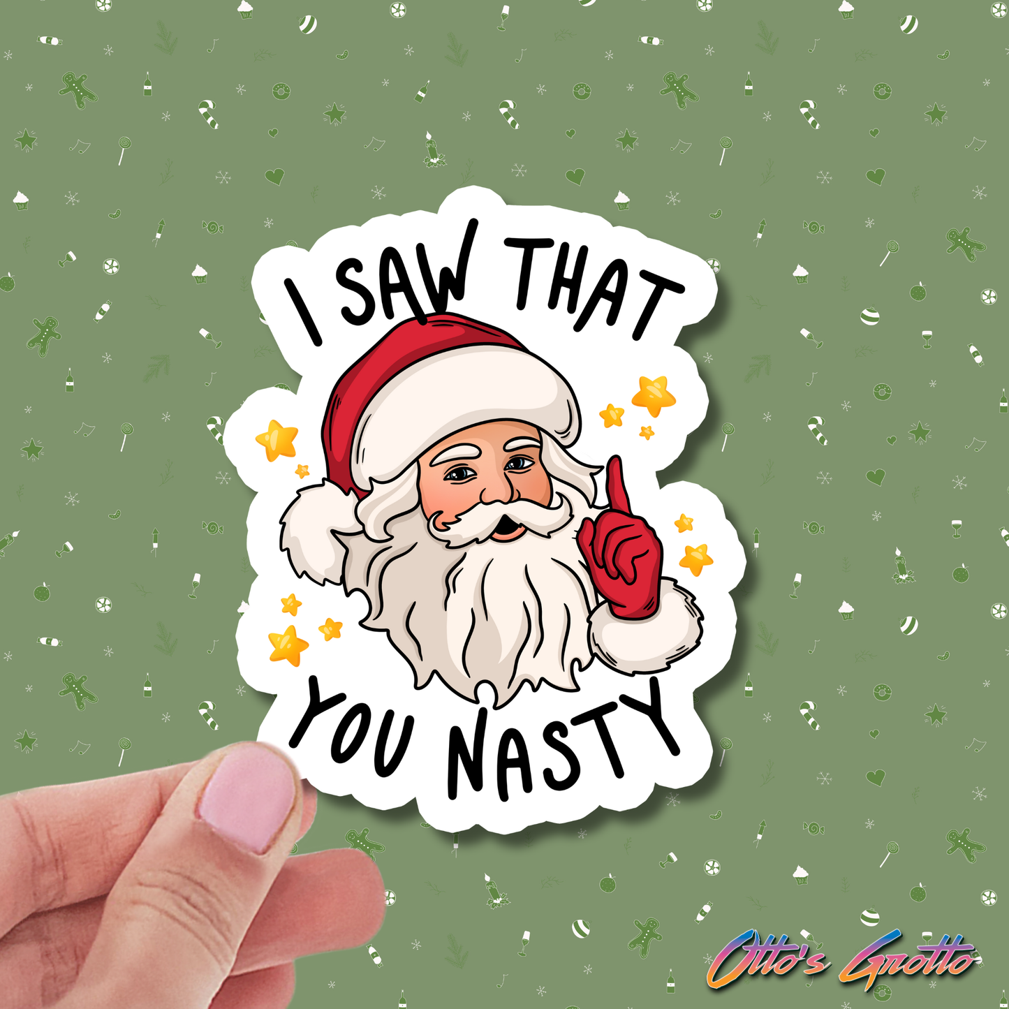 I Saw That - You Nasty Christmas Sticker