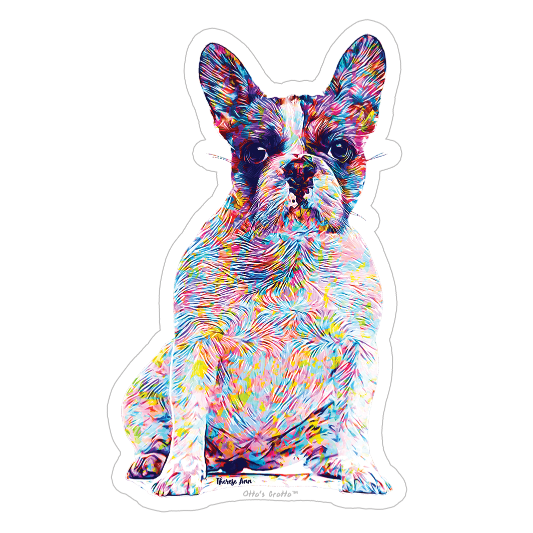 Color splash French Bulldog Sticker