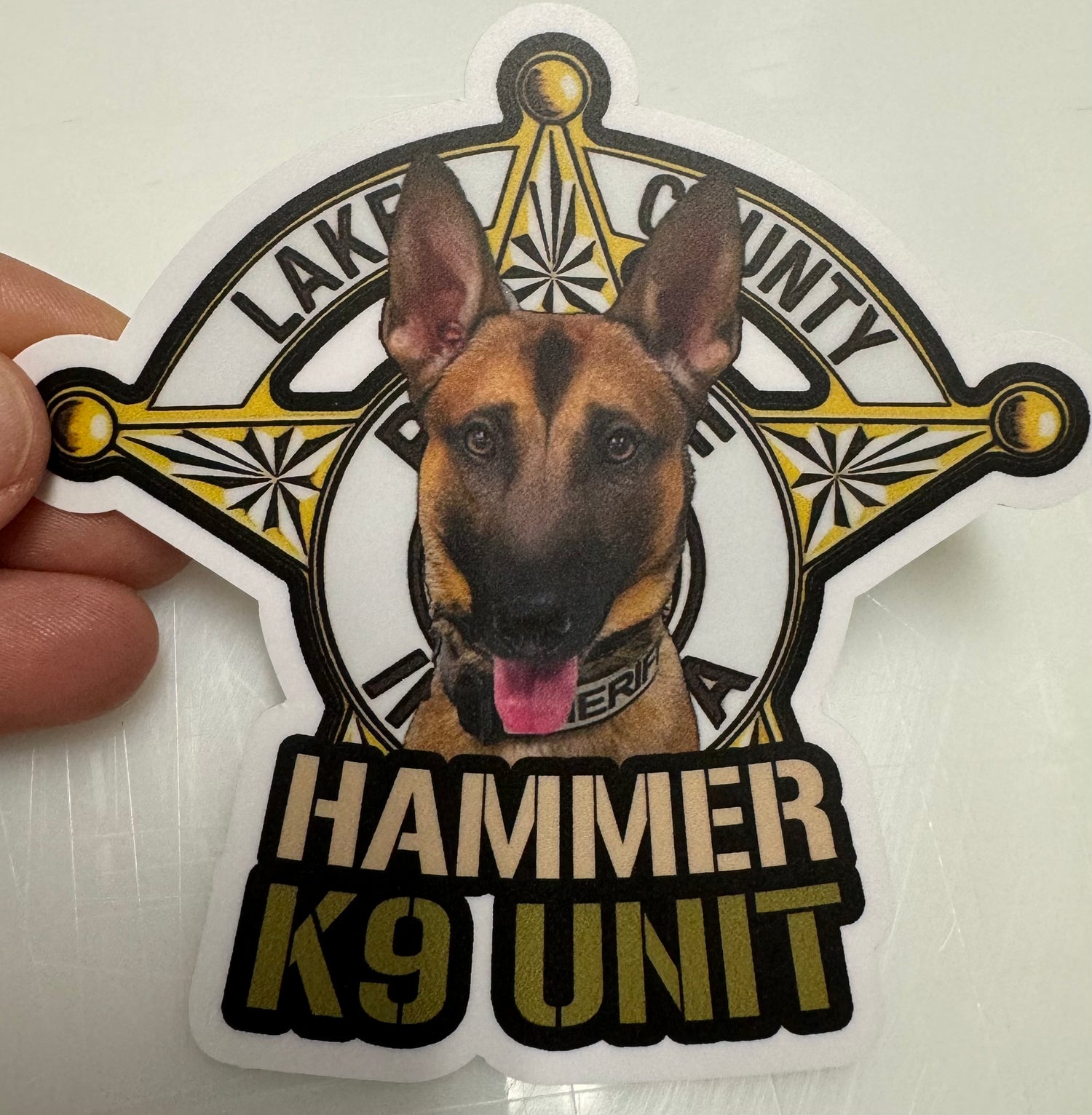 K9 Sticker Square K9 Stickers - Custom K9 Unit Stickers for K9 Unit, SAR, Police Dog, La ...
