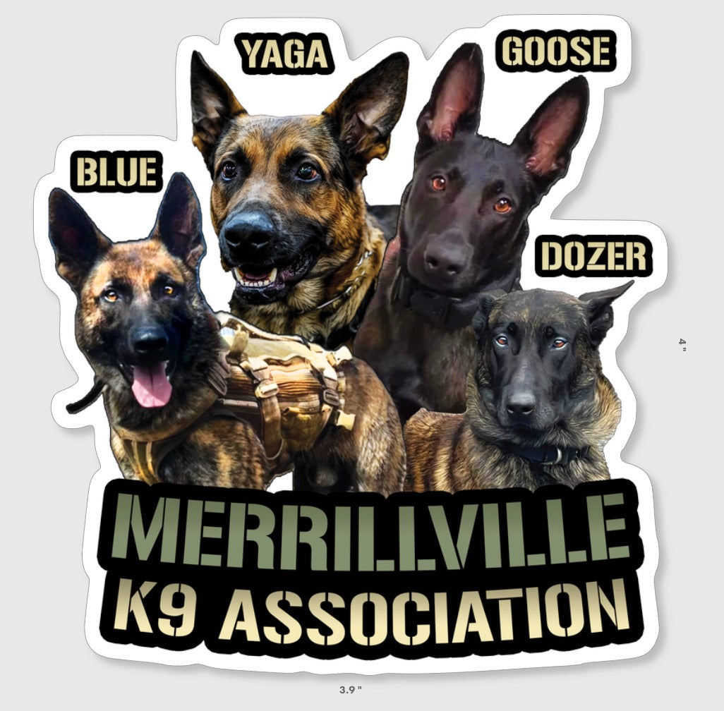 K9 Sticker Square K9 Stickers - Custom K9 Unit Stickers for K9 Unit, SAR, Police Dog, La ...