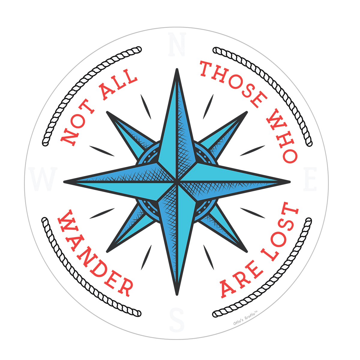 Not All Who Wander Sticker for Hiking, Exploring, Wanderer, Wanderlust, Outdoors Stickers