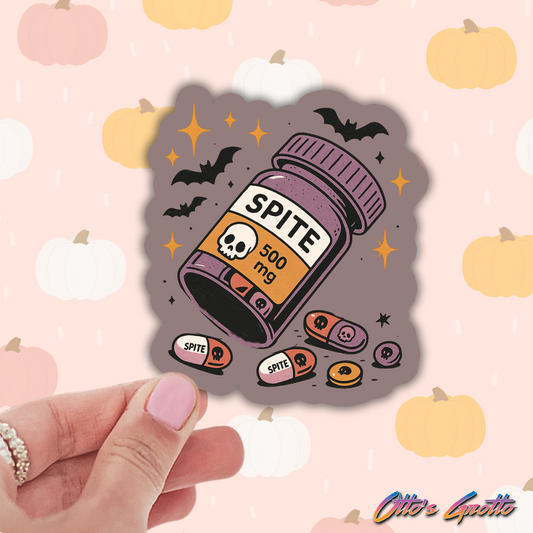 Spite in a Bottle Halloween Sticker