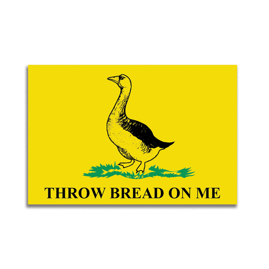 Throw Bread On Me Sticker, funny stickers, stickers for laptop, stickers for book, Don't Tread stickers, water bottle stickers, aesthetic