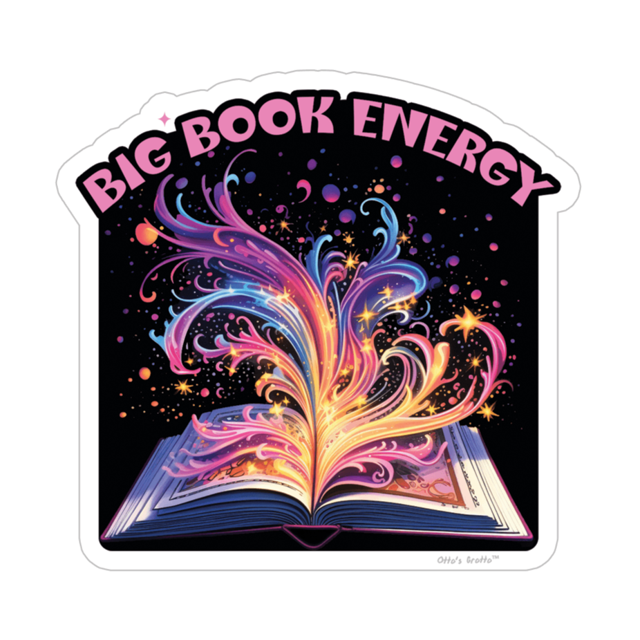 Book Book Energy - Book Sticker for Women – Ottos Grotto :: Stickers ...