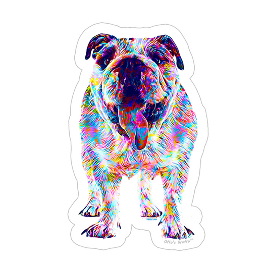 Colorsplash English Bulldog Sticker