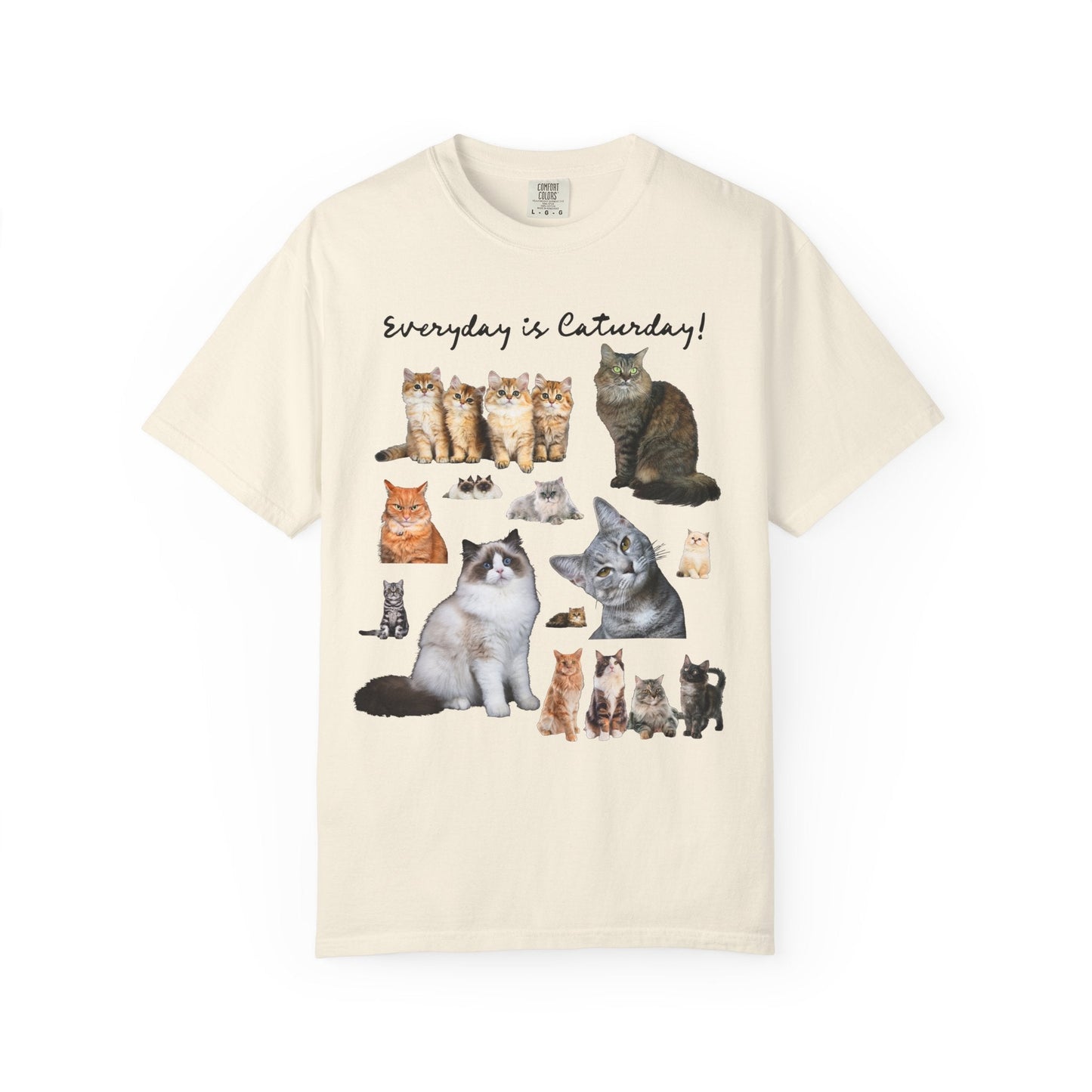 Cat Lover T-Shirt with Photos of Kittens and Cats