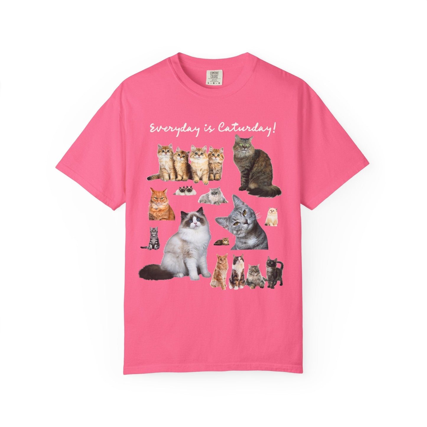 Cat Lover T-Shirt with Photos of Kittens and Cats