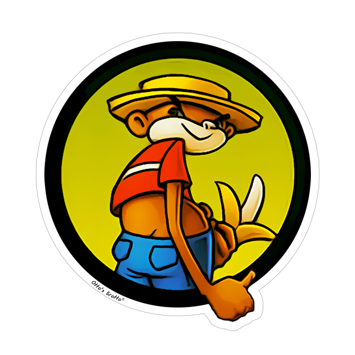 Super Troopers Sticker Johnny Chimpo
