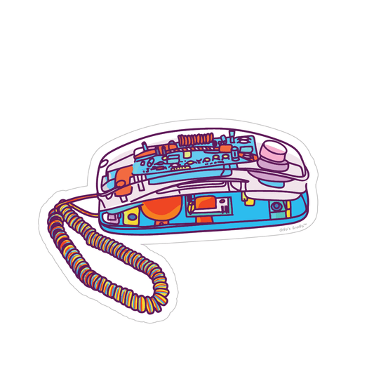 90s Clear Phone Sticker