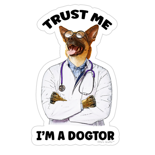 Doctor Dog Sticker