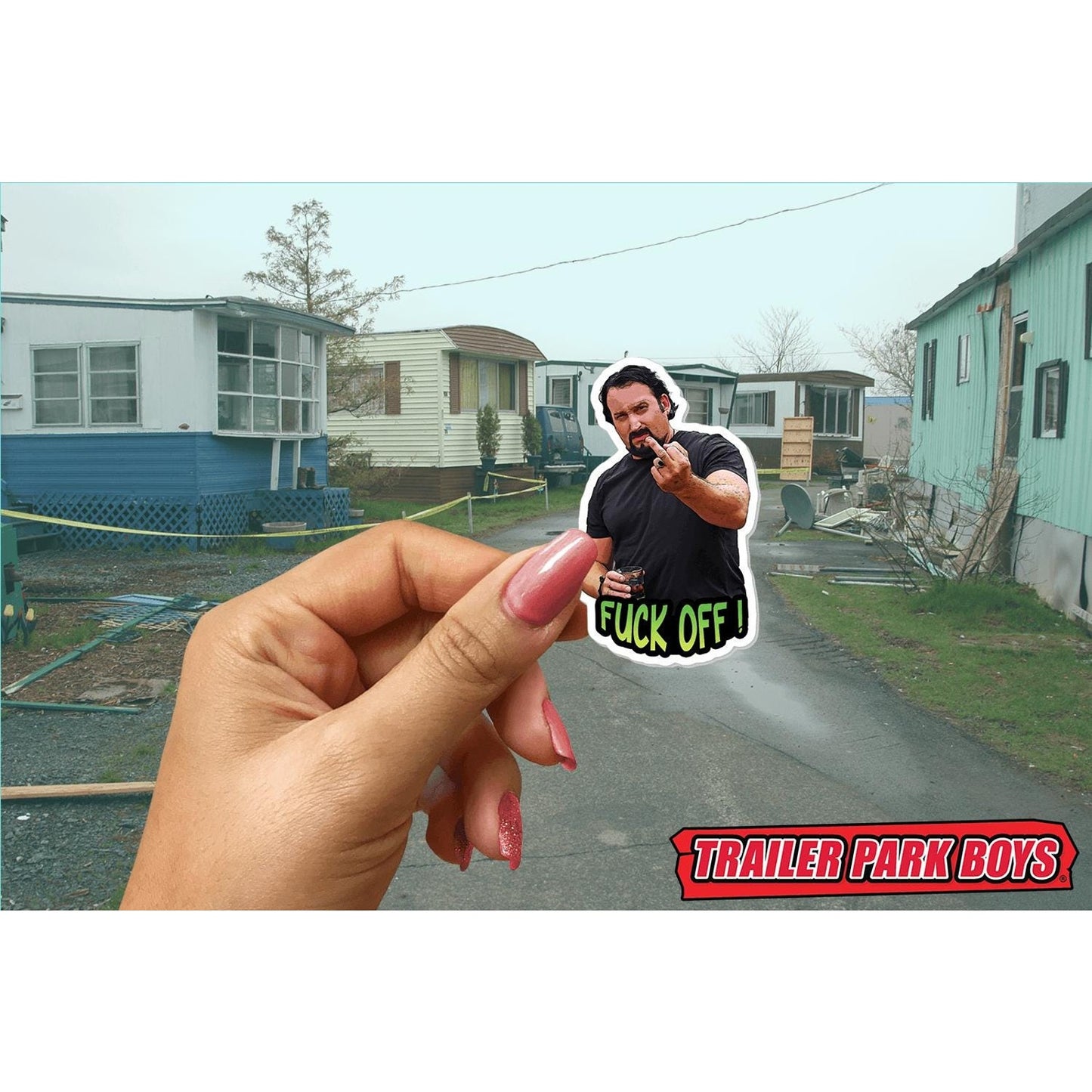 Trailer Park Boys Julian F* Off Sticker – Durable Vinyl Decal for Laptops, Cars, Tumblers, and More