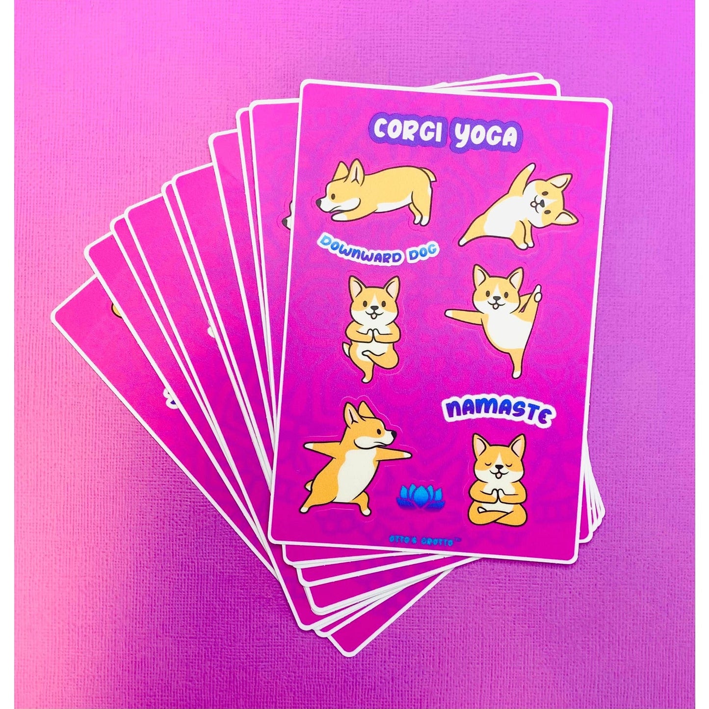 Corgi Yoga Sticker Sheet