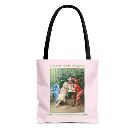 I Require Snacks and Gossip Tote