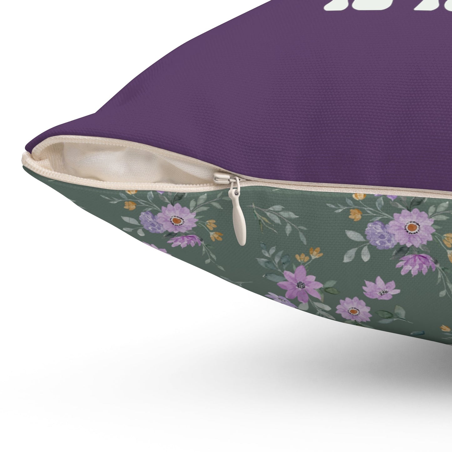 Funny Floral Lion Pillow, Cottagecore Flowers: All I Want is a Nap