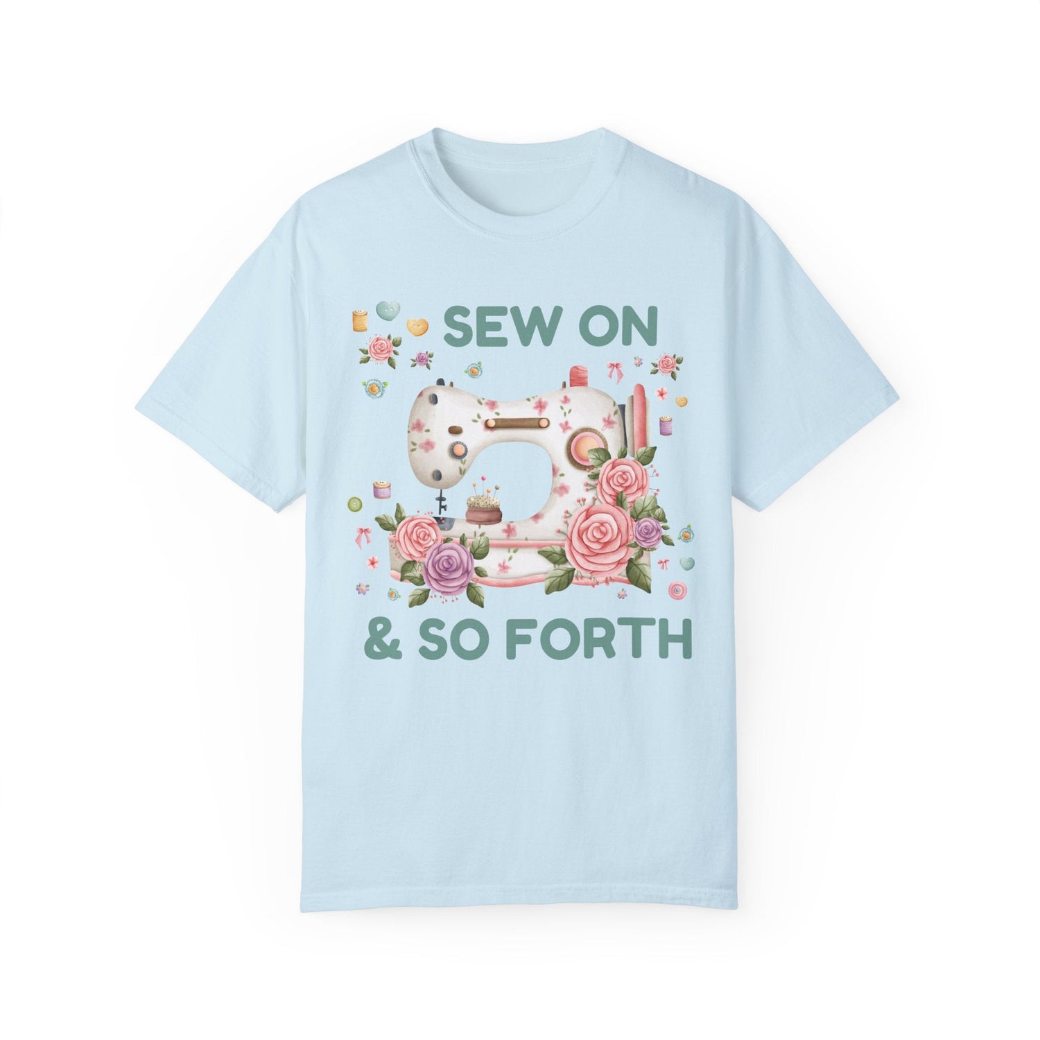 Funny Sewing Tee Shirt with Cottagecore Flowers – Ottos Grotto