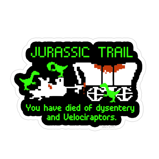 Jurassic Oregon Trail Sticker