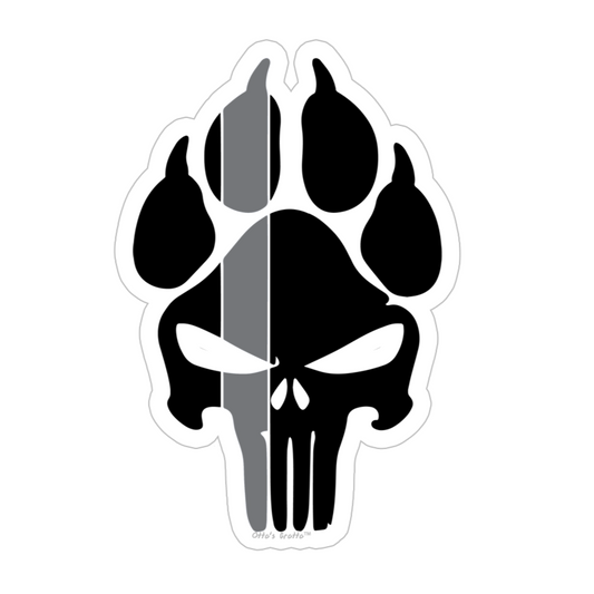 Corrections Officer K9 Police Pawprint Sticker